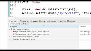 Syntax error on token package import assert expected