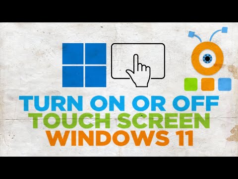 How to enable or disable touchscreen in Windows 11