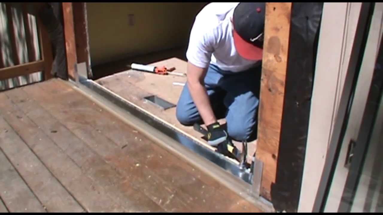 Installing A Sliding Patio Door - YouTube