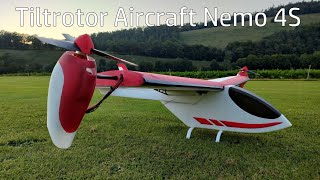 RC VTOL Tiltrotor Aircraft Homemade Nemo 4S. Flight of Jun 6th, 2021