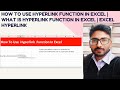 How To Use  Hyperlink  Function In Excel | What is Hyperlink Function In Excel | Excel Hyperlink