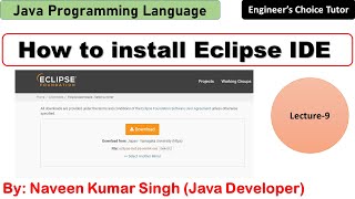 How to Install Eclipse IDE 2022 09 on Windows | Java Programming Language | Java