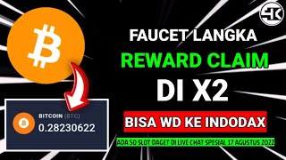 GOKIL!! EARN FREE BITCOIN | FREE CLAIM BITCOIN DIRECTLY WD INDODAX | FAUCET LEGIT 2022