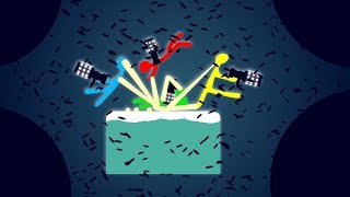 FUNNY Glue Guns vs BLACK HOLES!  (Stick Fight Multiplayer Gameplay Funny Moments)