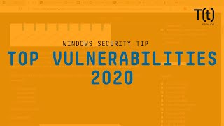 Top vulnerabilities used in attacks on Windows networks in 2020