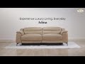 Durian Adina Leather Power Recliner with Built-in USB Port