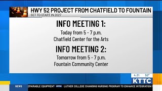 Highway 52 project meeting Tuesday
