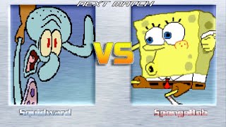 M.U.G.E.N BATTLES | Squidward Tentacles vs SpongeBob SquarePants