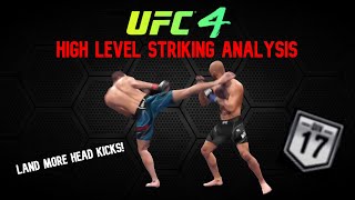 Land More Head Kicks with this Tip! - UFC4 High Level Striking Analysis