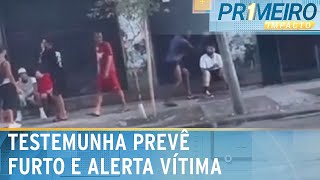 “Ele vai te roubar!”: testemunha prevê furto e alerta vítima | Primeiro Impacto (23/01/25)