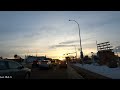 morning drive 127 street towards downtown edmonton ab canada january 2025