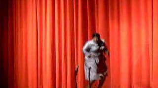 da high talent show. teacher rapping