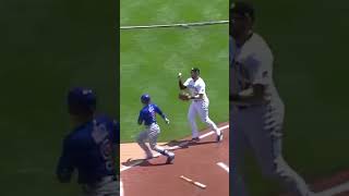 This Javier Báez play is still one of the wildest things we have ever seen on a baseball field 😮