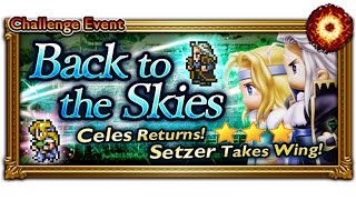 [FFRK] Flame Eater FFVI Event [Elite] Playthrough ☆☆☆ | Back to the Skies