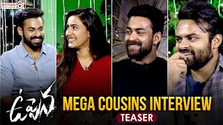 Mega Cousins Interview Teaser | Uppena | Panja Vaisshnav Tej | Sai Tej | Varun Tej | Niharika
