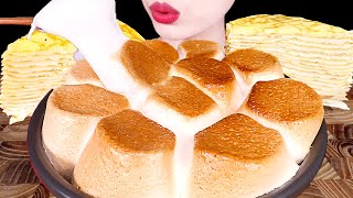 【咀嚼音】ヌテラスモア、クレープケーキ、マシマロ｜ASMR MUKBANG｜NUTELLA CHOCOLATE S'MORES DIP, CREPE CAKE EATING SOUNDS 먹방