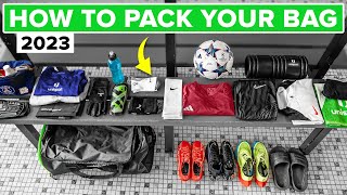How to pack your football bag - what you need in 2023