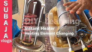 மின்சார சுடுதண்ணி பொறி ♨️ Instant water heater | DIY 🛠️ : Repairing and replacing heating element