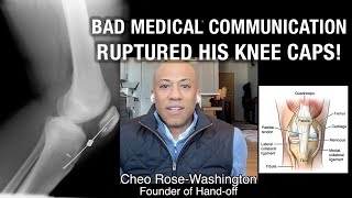 A medical miscommunication ruptured his knees! So he started a company to eliminate such errors.