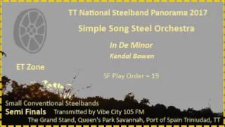 Pano SF Small 2017 - Simple Song Steel Orchestra - In De Minor (Arr Kendal Bowen)