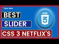 ONLY CSS3 create Netflix’s video carousel in 2022 | Tech Tinue