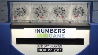 Midday Numbers Game Drawing: Sunday, November 27, 2011