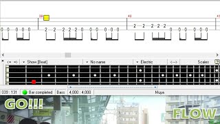 GO!!! / FLOW / ベース [TAB] Bass