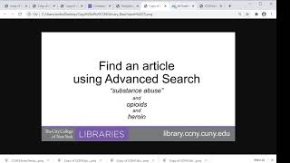 Finding Books and Articles Using OneSearch