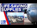 Australian aid flight arrives in Tonga as communication restored | 9 News Australia