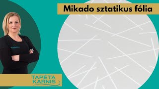 Mikado sztatikus ablakfólia a Tapétakarnistól