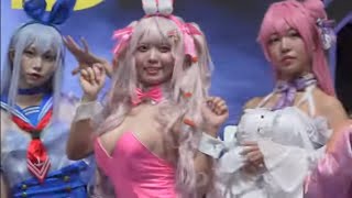 【4K】TGS2024 勝利の女神：NIKKE ブース③ ラインナップ 公式コスプレイヤーズ 東京ゲームショウ2024