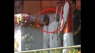 MUST WATCH: PM Modi personally sees off former Tripura CM Manik Sarkar from stage