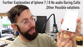 Iphone 7 8 No Audio During Calls, Explanation and other possible Solutions