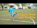 How to Shoot with the Pike Tutorial /How do a Toe/Sole Poke in Football/Soccer