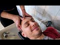 asmr strong head and neck massage by a cambodian lady barber in phnom phen