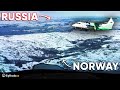 Milk run to the Russian border (Widerøe Dash 8 cockpit!)