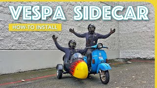 How To Install A Sidecar On A Vespa Scooter - California Sidecar