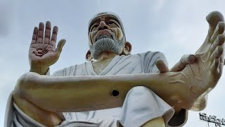 124 feet jaint sai baba statue at banaganapalli, nandyala district