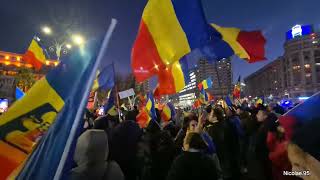 10.000 de protestatarii în fața guvernului | Protest Piața Victoriei București 18.01.2025