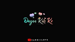 Dagga Status Song  | ft Danish | Himesh Reshammiya | Dagga full black screen 4k Whatsapp Status |