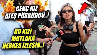 "Saray kapatılsın..!" diyen genç kız açtı ağzını yumdu gözünü! Vatandaşlardan AKP'ye büyük tepki..!
