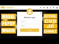 Popup modal window | HTML, CSS & JS | Emmet