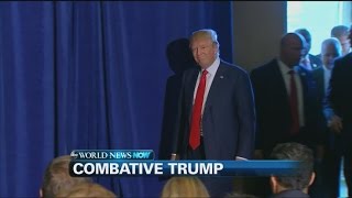 Donald Trump Clashes with Journalist at Campaign Event | ABC News