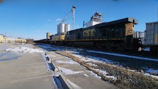 1/24/25 CSX Stone Train Combined with Beelman-CSX 007 Intermodal and the C \u0026 O! #railfanning