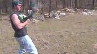 Burning AK47 - 300 Rounds \u0026 on Fire