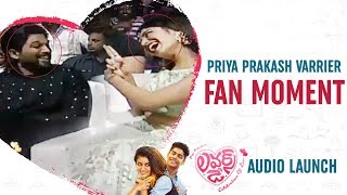Priya Prakash Varrier Fan Moment | Allu Arjun | Lovers Day Audio Launch | Telugu FilmNagar