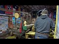 sawing the first american chestnut that i have ever sawn 505