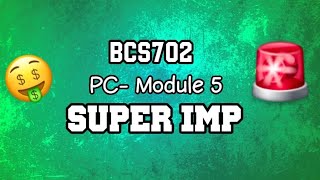PC MODULE 5 EXAM SUPER IMP 💯🤩 | BCS702 Parallel Computing | 22 Scheme VTU 7th SEM CSE #vtu #cse