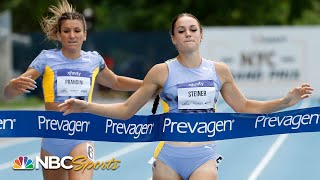 Abby Steiner runs 22.19 to notch another 200m victory at NYC Grand Prix | NBC Sports