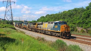 CSX 1850 “Louisville \u0026 Nashville” Leads M422 in Franconia, VA!